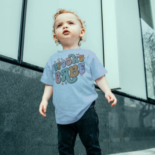 Spooky Baby colorful retro typography mood flowers Bodysuit