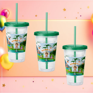  Spooky Baby Dino Birthday Party Favor  Acrylic Tumbler