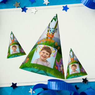 Spooky Baby Dino Birthday PhotoParty Hats