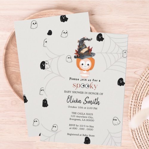 Spooky Baby Shower Invitation