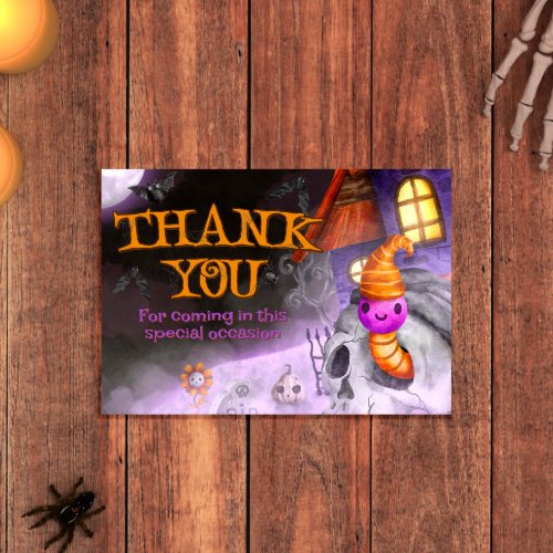Spooky Baby Shower  Thank You Card