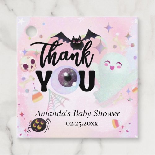 spooky Baby Shower Thank You Gift Tags