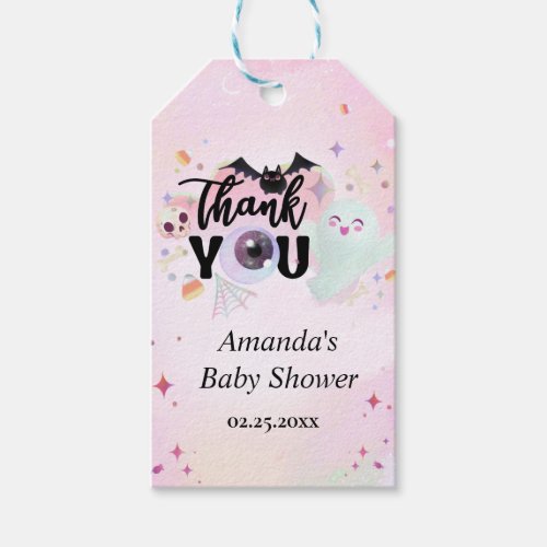 spooky Baby Shower Thank You Gift Tags