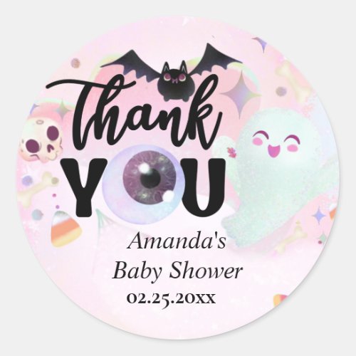 spooky Baby Shower Thank You Gift Tags