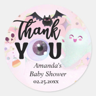 spooky Baby Shower Thank You Gift Tags