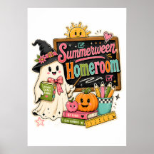 Spooky Back to School Halloween Graphic Design 