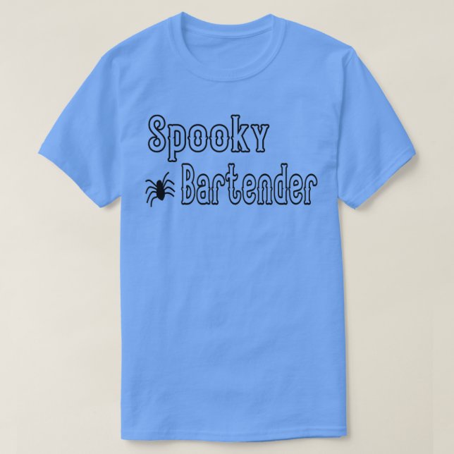 Spooky Bartender Funny Halloween Costumes 2021 T-Shirt (Design Front)