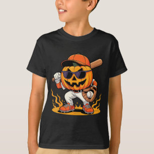 Spooky Baseball Halloween Costumes Mens Boys  T-Shirt