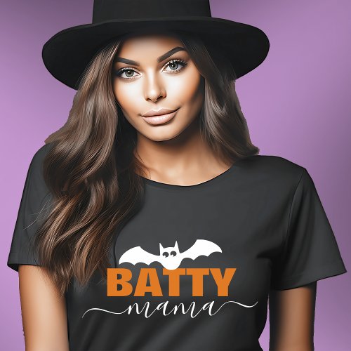 Spooky Bat Customizable Text Halloween T_Shirt