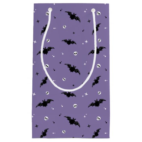 Spooky Bat  Skulls Pattern Halloween Gift Bag