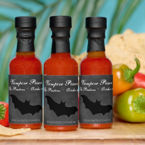 Spooky Bat Vampire Poison Hot Sauces