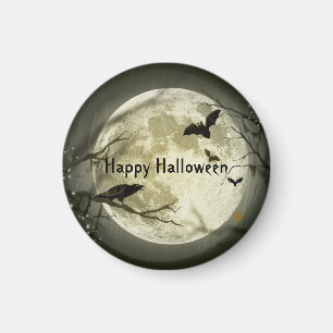 Spooky Bats Halloween Magnet