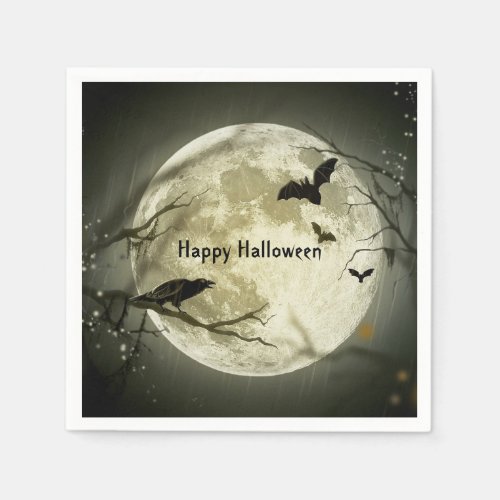 Spooky Bats Halloween  Napkins