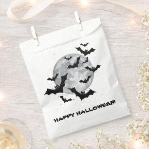 Spooky Bats Happy Halloween Party Favor Bag