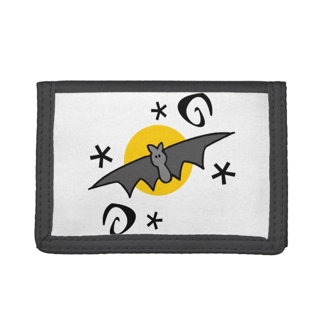 Spooky Bats Leather Wallet (Front)