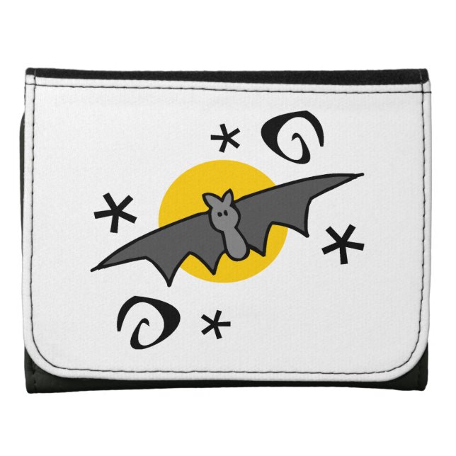 Spooky Bats Leather Wallet (Front)