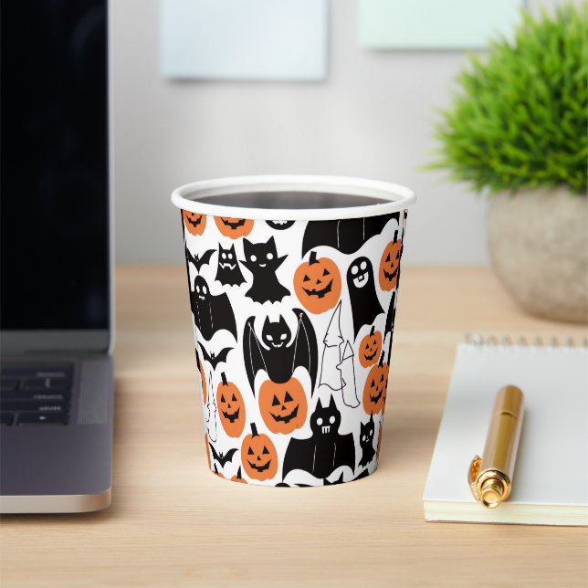 Spooky Bats Pumpkins Cups - Halloween Party! (Insitu)