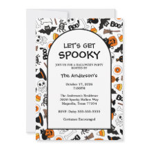 Spooky Black And Orange Halloween Party