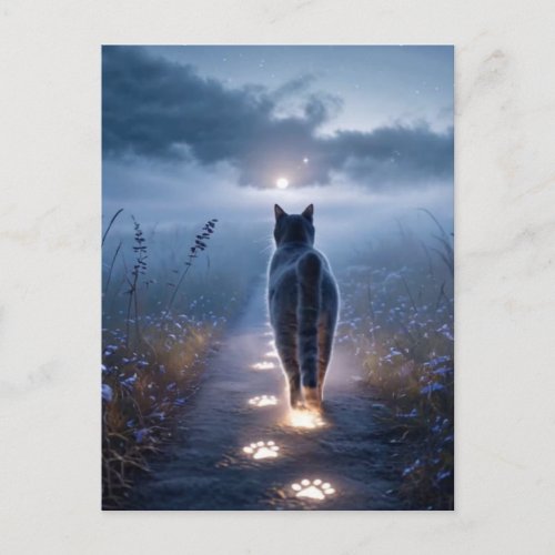 Spooky Black Cat Halloween Wallpaper — 2025 Night! Holiday Postcard