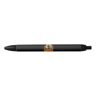 Spooky Black Cat Witch Pumpkin Fall Autumn Pen
