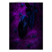 Spooky Black Material Rose, Black Spiders (Front)