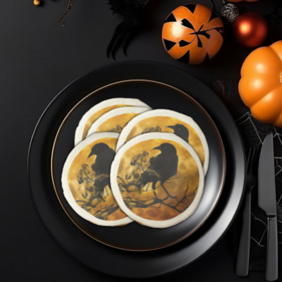 Spooky Black Raven Halloween
