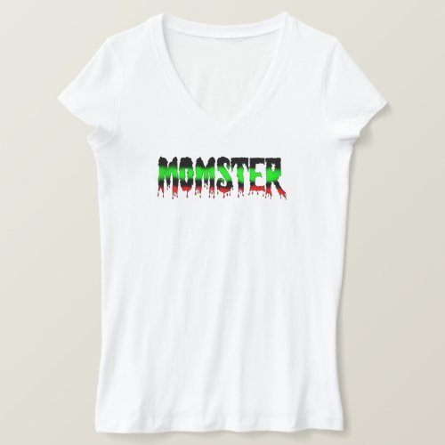 Spooky Blood Dripping Monster Momster Halloween  T_Shirt