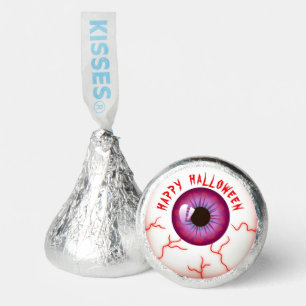 Spooky Bloodshot Eyeball Happy Halloween Hershey®'s Kisses®