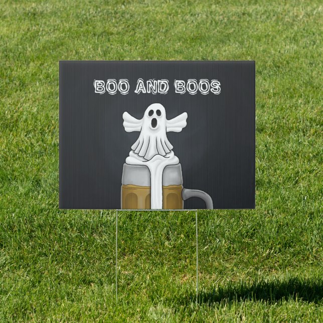 Spooky Boo and Boos  Sign (Insitu)