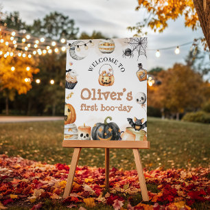 Spooky Boo Day Birthday Welcome Sign