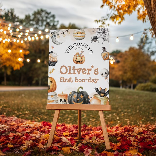 Spooky Boo Day Birthday Welcome Sign (Creator Uploaded)