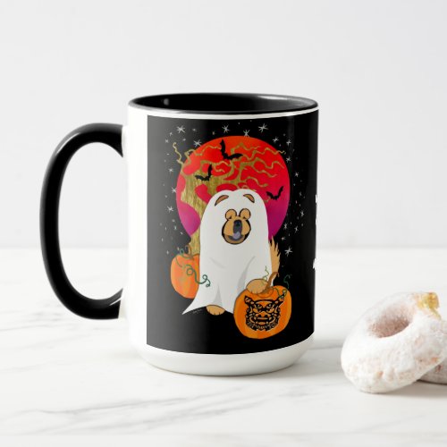 SPOOKY BOO_DOG Chow mug_ customize text Mug