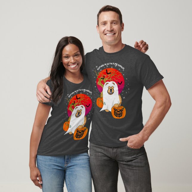 SPOOKY BOO-DOG  dark tee shirts- customize text   (Unisex)