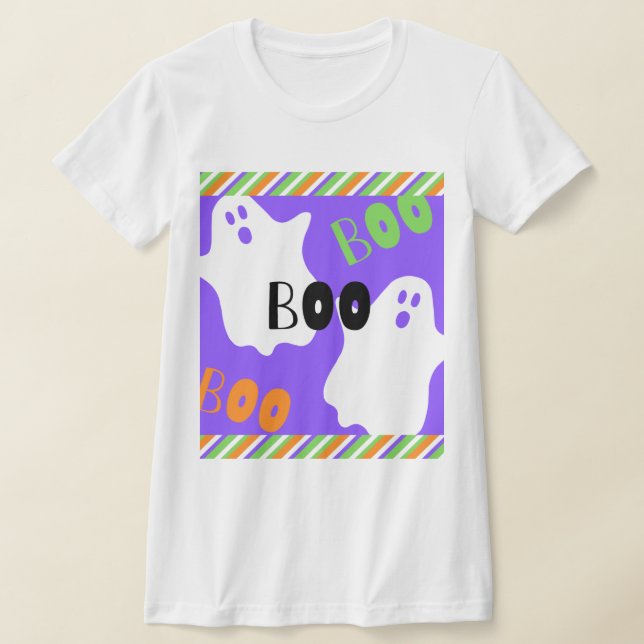 Spooky Boo Ghost T-Shirt (Laydown)