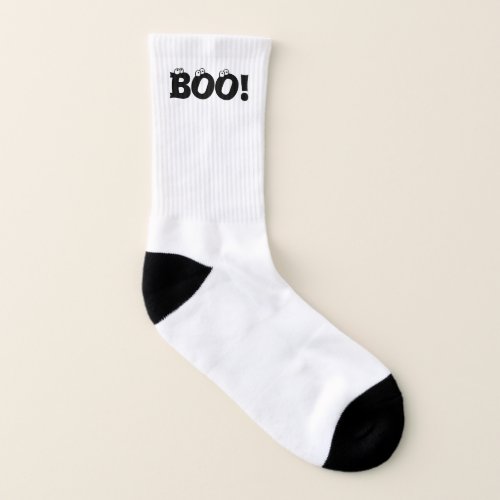 Spooky BOO Halloween Socks with Popping Eyes