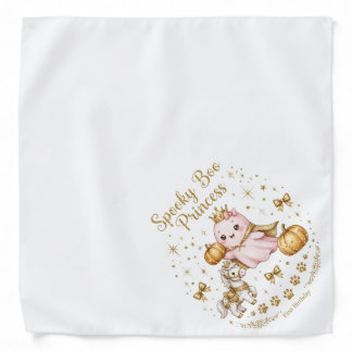 Spooky Boo Princess Pet Bandana Dog Cat Halloween