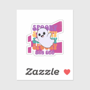 Spooky Boo Sticker