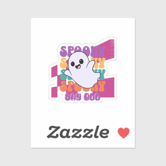 Spooky Boo Sticker (Sheet)