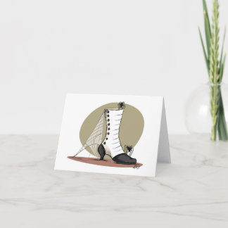 Spooky Boot Note Card
