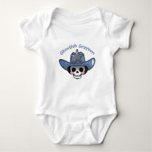 Spooky Boy Halloween, Skeleton Cowboy Bodysuit