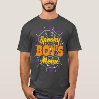Spooky Boy's Momo Mom Spooky Halloween Costume 21 T-Shirt