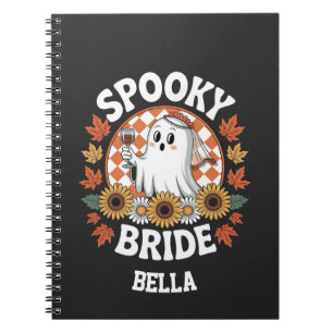 Spooky Bride Ghost Halloween Personalized Notebook