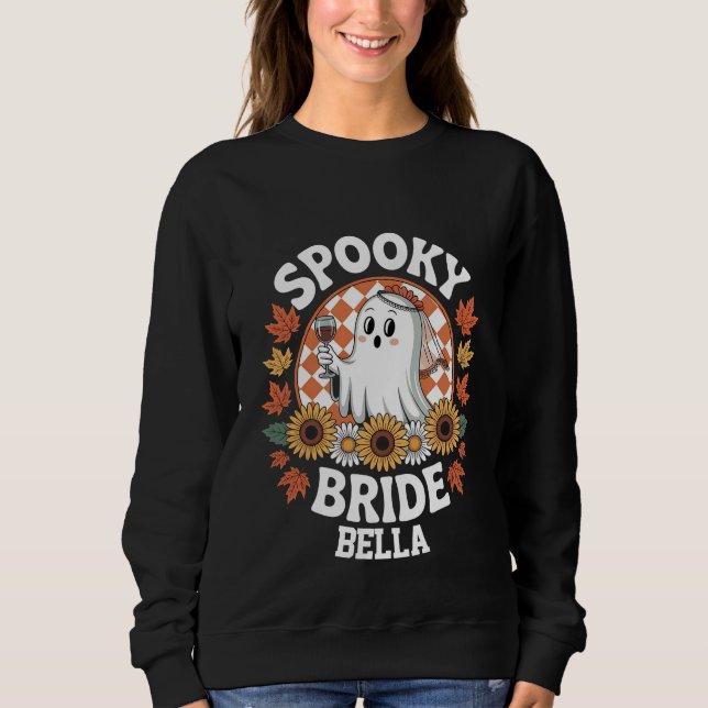 Spooky Bride Ghost Halloween Personalized  Sweatshirt (Front)