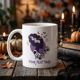 Spooky Bride Halloween Custom Gothic Monster Wife Coffee Mug