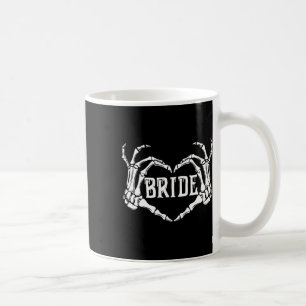 Spooky Bride Skeleton Hands Halloween Engagement W Coffee Mug