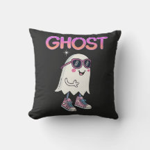 Spooky But Cool Ghost Tee & Throw Pillow
