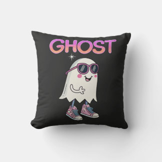 Spooky But Cool Ghost Tee & Throw Pillow