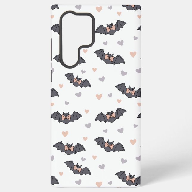 Spooky but Cute Halloween Bats Samsung Galaxy Case (Back)