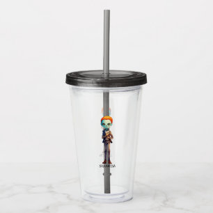 Spooky But Cute Zombie Kid – Adorable Macabre (2) Acrylic Tumbler