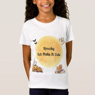 Spooky But Make It Cute - Adorable Halloween Ghost T-Shirt